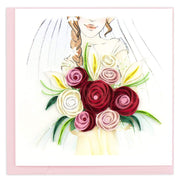 Bridal Bouquet Quilling Card
