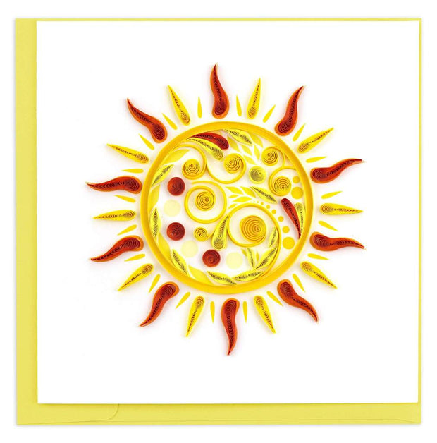 Sun Quilling Card