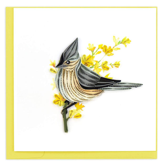 Tufted Titmouse Quilling Card
