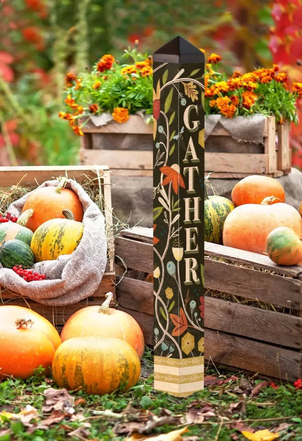 Gather & Be Grateful 40" Art Pole