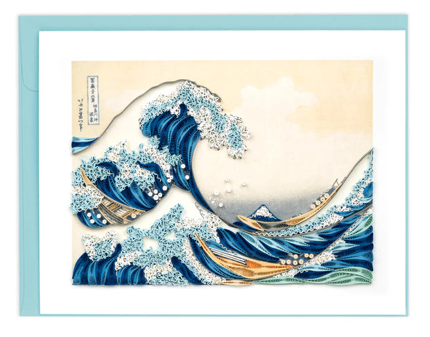 The Great Wave off Kanagawa Quilling Card