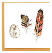 Story Of A Feather Quilling Card