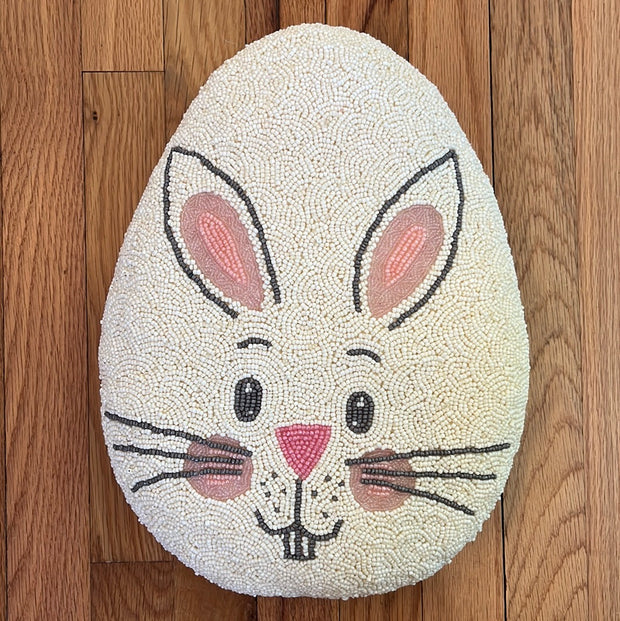 Bunny Egg Pillow Beaded