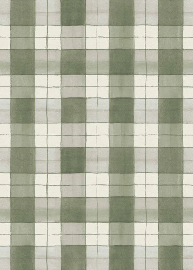 Inky Plaid - Sage