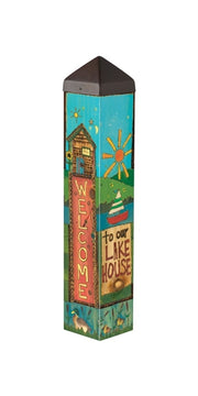 Live Love Lake 20" Art Pole