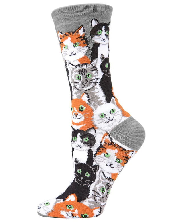 Multi Cat Crew Socks