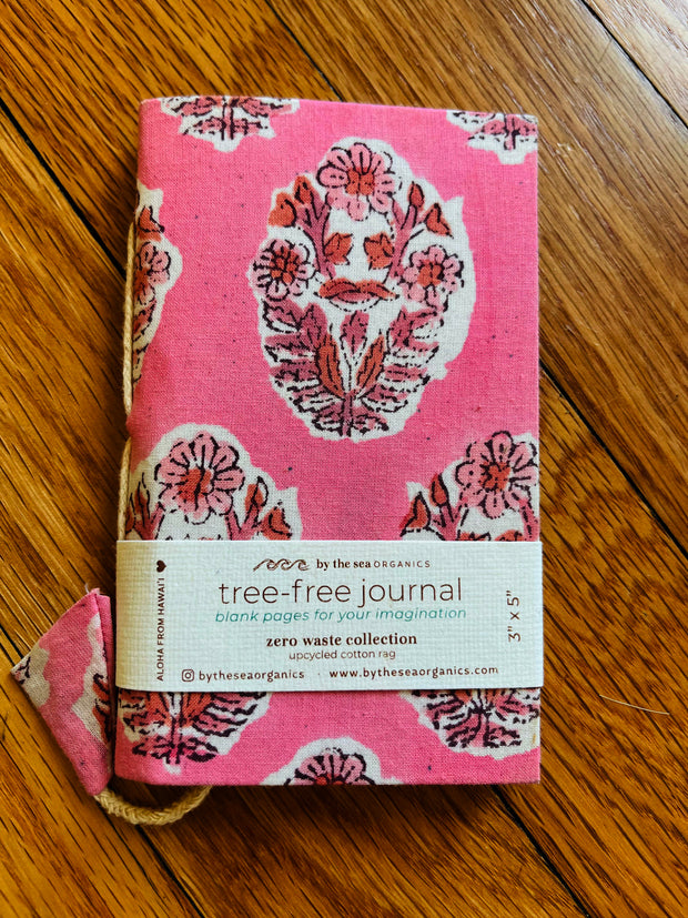 Pink Floral Medallion Tree Free Journal 3" x 5"