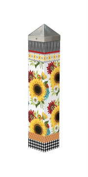 Sunflower Checks 20" Art Pole