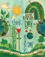 Earth Day 20" Art Pole