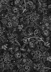 Rose Sketch - Black